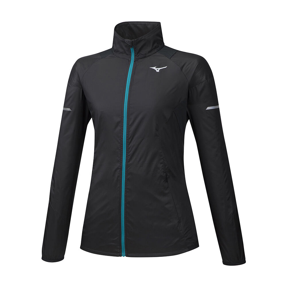 Mizuno Aero WindTop Női Jacke Fekete ZIW506321